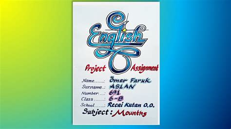 9 sınıf ingilizce proje ödevi dergi hazırlama